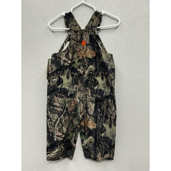 Carhartt Toddler Camo Mossy Oak Overalls/ Bibs Size 6M Bodysuit Farm NWT $34.99 - Picture 2 of 7
